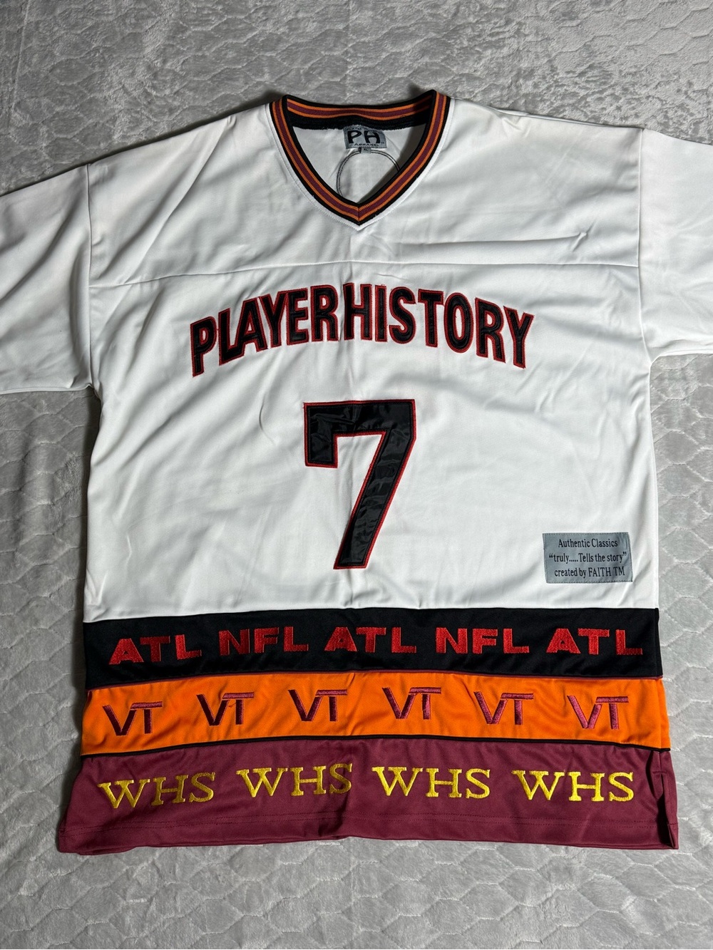 Michael Vick Player History Jersey XL Virginia Tech Falcons Y2K Rare